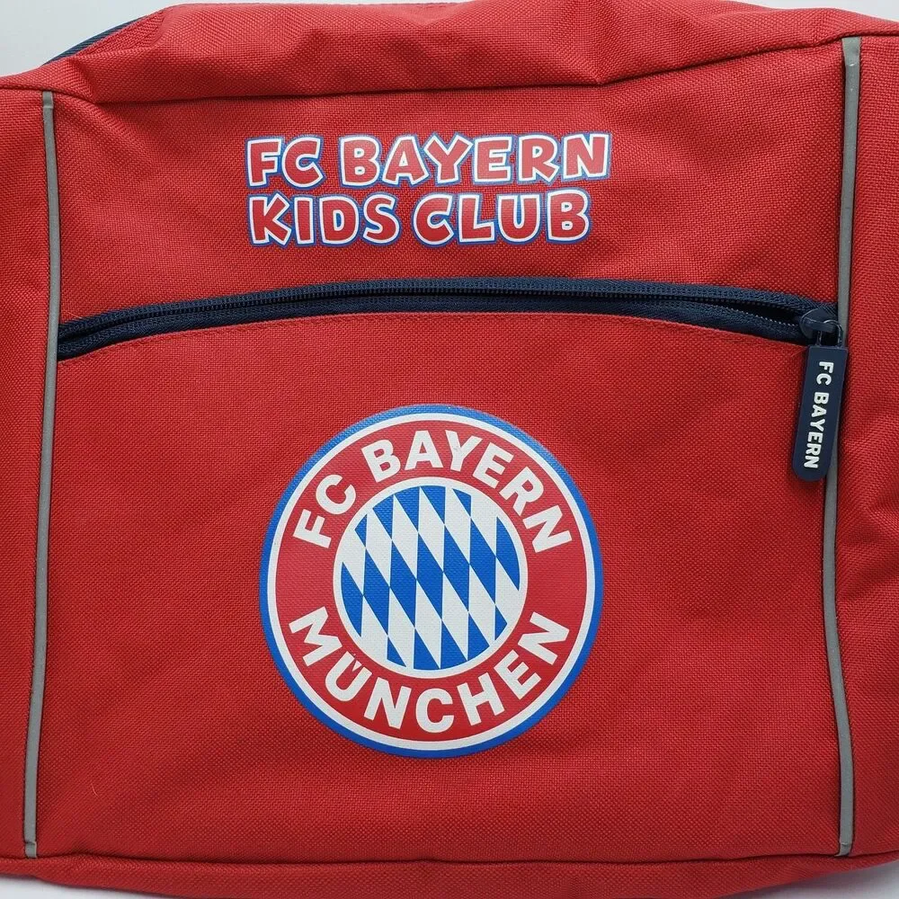 Bayern Munich Kids Club Training Gym Duffle Bag Red Soccer FC Bayern Munchen Yth
